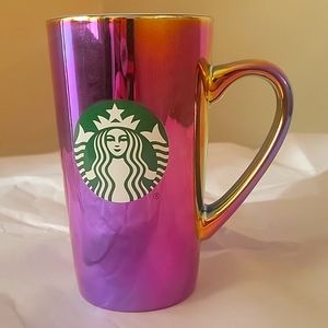 Rare Starbucks Holographic Seasonal 16 oz Mug cup tumbler ceramic ✨